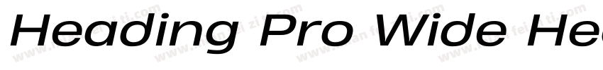 Heading Pro Wide Hea字体转换